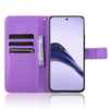 For Realme 13+ 5G Global Diamond Texture Leather Phone Case(Purple)