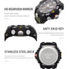 SMAEL 8055 Large Dial Sports Outdoor Waterproof Luminous Multifunctional Electronic Watch(Black White)