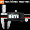 0-150mm Plastic Meter Stainless Steel Body Digital Display Electronic High-Precision Vernier Caliper, Specification: 3 Units of mm/in/f