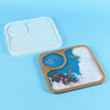 DIY Crystal Glue Afternoon Tea Tray Decoration Silicone Mold, Specification: 60-707