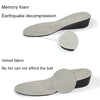 2.5cm PU Breathable Sport Height Increase Insoles, Size: S