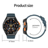 HT8 1.46 inch Round Screen Bluetooth Smart Watch, Support Health Monitoring & 100+ Sports Modes & Alipay(Blue)