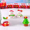 10pcs Christmas Cute Micro Landscape DIY Decorations Snowy Desktop Ornament, Style: No.16 Flower Ring