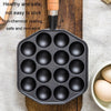 Octopus Croquettes Grill Pan Home Cast Iron Pan Non-Stick Uncoated Grill Mould(14 Holes)