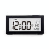 Automatic Night Light Electronic Clock Large Screen Adjustable Backlight Alarm Clock (Black)