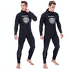 SLINX Thickened Long-sleeved Split Wetsuit With Headgear, Size: XXL(Pants)