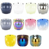 Motorcycle Helmet Three-Button Windproof Lens With Bracket(Plating Blue)