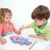 Children Educational Toys Stress Relief Silicone Sensory Activity Board(Pink)