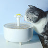 Cat Water Fountain, Automatic Pet Drinking Fountain, USB, Flower