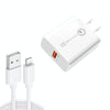 APD-2003 18W QC3.0 Single Port USB Charger with 1m USB to 8 Pin Data Cable(US Plug)