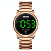 SKMEI 1684 Versatile Sports Steel Belt Men Electronic Watch, Colour:Rose Gold