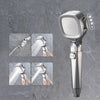 Pressurized Shower Head Four-speed Handheld Shower Set,Style: Electroplating  Silver