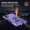 For Samsung Galaxy A06 4G Ring Holder Armor Hybrid Phone Case(Purple)
