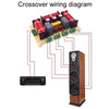 RCEDA-406 One High One Medium Two Low 4-Way Speaker Crossover Audio Modification Divider