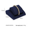 10x9.5x5.5cm Activity Bracelet Holder Jewelry Display Props Blue Microfiber Window Necklace Earring Ring Stand