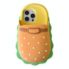 For iPhone 14 Pro Hamburger Silicone Full Coverage Phone Case