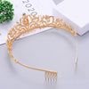 G2888 Crystal Diamond Wedding Party Braided Hair Crown Show Headband, Color: AB Colorful