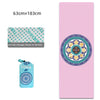 Home Yoga Towel Printing Portable Non-Slip Yoga Blanket, Colour: Dothy Flower  Small + Silicone