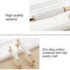 5089 Gold Imitated Zinc Alloy Ceramic Handle for Cabinet Wardrobe Drawer Door