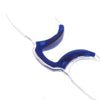 Clip-nose Reading Glasses Portable Reading Mirror No Mirror Leg Glasses, Degree: +150(Blue)
