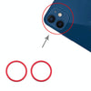 iPhone 12 Rear Camera Lens Protector (Red, 2-Pack)