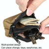 H25 Outdoor Sports Nylon Micro Slingshot Steel Ball Waist Bag Mini Coin Purse(Black)