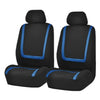 Universal Car Seat Cover Polyester Fabric Automobile Seat Covers Car Seat Cover Vehicle Seat Protector Interior Accessories 4pcs Set Blue