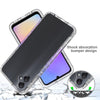 For Samsung Galaxy A05 Shockproof Clear Gradient PC + TPU Phone Case(Black)