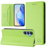 For Samsung Galaxy A15 5G / 4G RC01 Dual-Folded Magnetic Suction RFID Leather Phone Case(Grass Green)