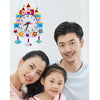 Cartoon Clock Children DIY Handmade Teaching Aids Christmas Decoration(Random Christmas Style)