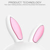 Smiling Rabbit Creative Touch 3D LED Decorative Night Light, AAA Battery Version (Pink)