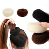 10 PCS Elegant Women Ladies Donut Hair Ring(Black S)