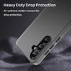 For Samsung Galaxy A55 5G Frosted Translucent TPU Hybrid PC Full Coverage Phone Case(Black)