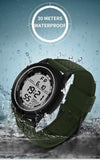 SANDA  411 Multifunctional Wports Watch Male Youth Fashion Model Male Waterproof Student Electronic Watch(Coffee)