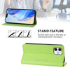 For iPhone 11 RC01 Dual-Folded Magnetic Suction RFID Leather Phone Case(Grass Green)