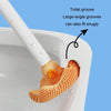 Household Octopus Wall Mounted Soft Rubber Toilet Brush, Color: Gray (With Base)