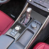 Car Carbon Fiber Gear Position Panel Decorative Sticker for Lexus IS250 2013-, Left Drive B Style