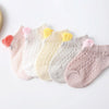 5 Pairs / Set Baby Socks Mesh Thin Cotton Breathable Children Boat Socks, Toyan Socks: M 1-3 Years Old(Girl Love)