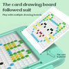 Kids Magnetic Drawing Board Big Chess Children Creative Toys, Spec: 106 Beads Dinosaur Yellow
