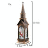 Christmas Decoration Lamps Church Shape Night Light Electronic Candle Candlelight, Style: Elk
