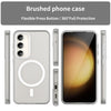 For Samsung Galaxy S23 5G MagSafe Frosted Translucent TPU + PC Full Coverage Phone Case(White)