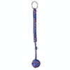 Paracord Monkey Fist Self Defence Keychain - Blue/Red