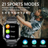 PG333 1.91 inch Waterproof Smart Sports Watch Support Heart Rate Monitoring / Blood Pressure Monitoring(Black)