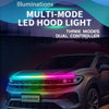 Car LED Streamer Phantom Running Lights Voice-Controlled Rhythmic Atmosphere Light With Turn Signals, Length: G15F 1.5m APP+RF