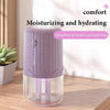 T06 Large-Capacity Atmosphere Night Light Household Dual Spray Air Humidifier, Color: Purple Battery