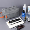 Men Double-layer Travel Toiletry Bag Travel Accessories Portable Moisture-proof Bag(Grey)