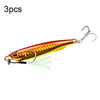 3 PCS PROBEROS LF103 Simulation Metal Sea Fishing Bait, Specification: 20g(B With Hook)