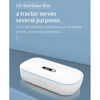 L11 Multi-function UVC Ultraviolet Mask Jewelry Toothbrush Mobile Phone Sterilization Box(Blue White)