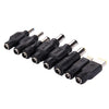 5.5x2.1mm Female to Multiple Male Interfaces 8 in 1 Power Adapters Set for IBM / HP / Sony / Lenovo / DELL Laptop Notebook