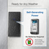 Wireless Doorbell with Temperature Display, 150m Range, UK Plug (Black)